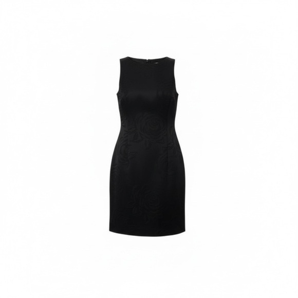 Hugo Buscati Dresses & Skirts - Hugo Buscatti Black Jacquard Sleeveless Dress – Size 12